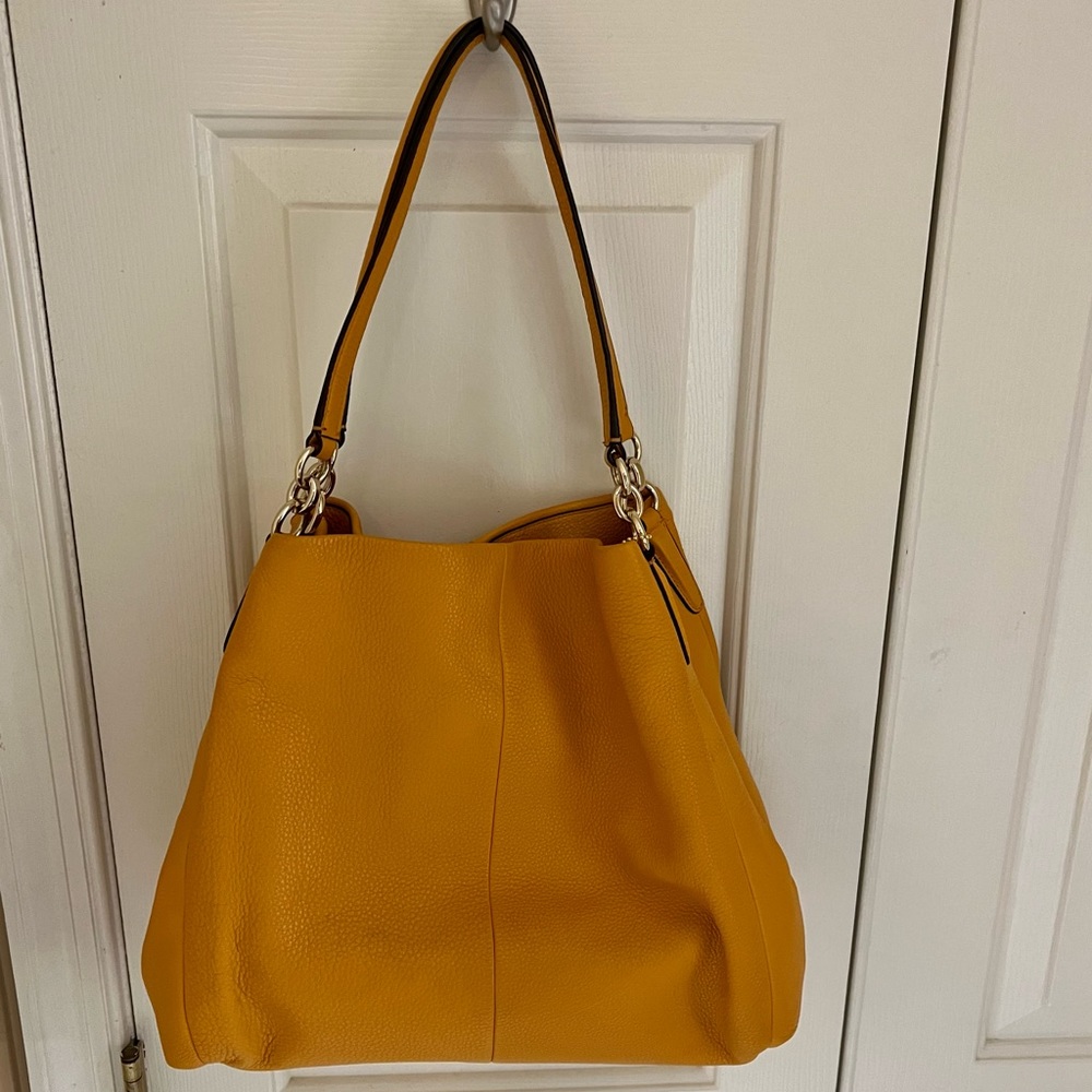Coach Yellow Shoulder Bag